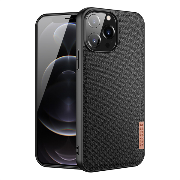 iPhone 13 Pro Max hoesje - Fino Series - Back Cover - Zwart afbeelding