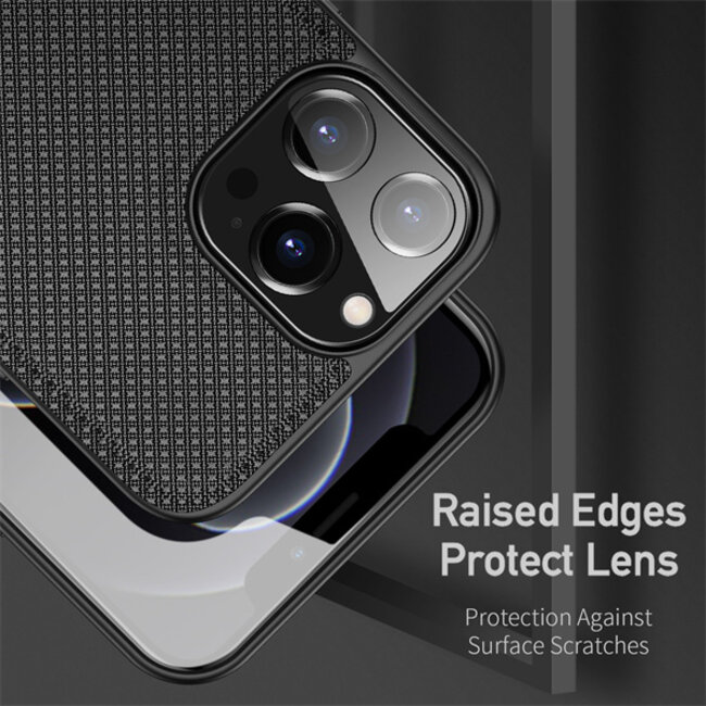 iPhone 13 Pro Max hoesje - Fino Series - Back Cover - Zwart