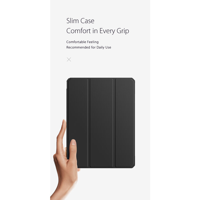 Apple iPad Mini 6 (2021) Hoes - Dux Ducis Toby Tri-Fold Book Case - Blauw