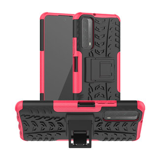 Case2go Huawei P Smart 2021 Hoesje - Schokbestendige Back Cover - Roze