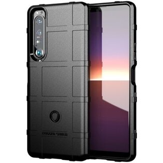 Case2go Case2go - Hoesje geschikt voor Sony Xperia 1 III - Heavy Armor TPU Bumper - Back Cover - Zwart