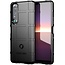 Case2go - Hoesje geschikt voor Sony Xperia 1 III - Heavy Armor TPU Bumper - Back Cover - Zwart