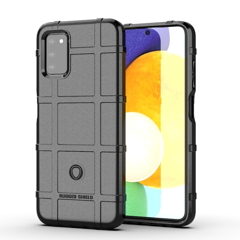 Case2go - Hoesje geschikt voor Samsung Galaxy A03s - Schokbestendige TPU Back Cover - Zwart afbeelding