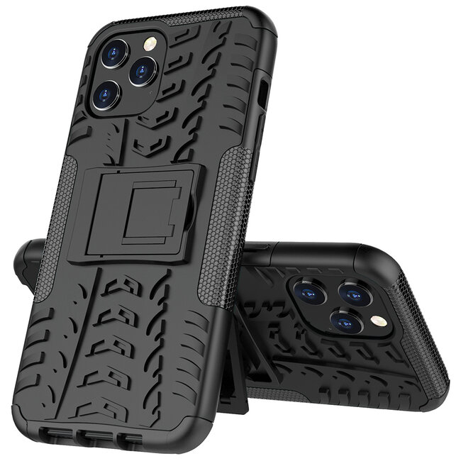 iPhone 12 Pro Max Hoesje - Schokbestendige Back Cover - Zwart