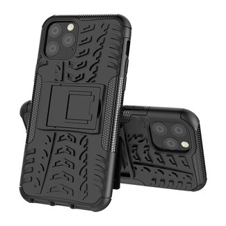 Case2go iPhone 11 Pro Hoesje - Schokbestendige Back Cover - Zwart