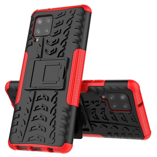 Samsung Galaxy A42 Hoesje - Schokbestendige Back Cover - Rood