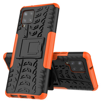 Case2go Samsung Galaxy A42 Hoesje - Schokbestendige Back Cover - Oranje