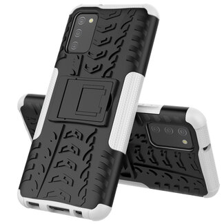 Case2go Samsung Galaxy A02s Hoesje - Schokbestendige Back Cover - Wit