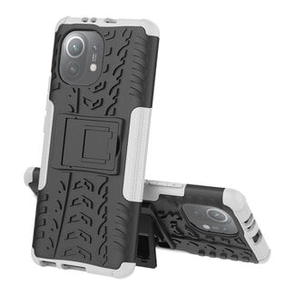 Case2go Xiaomi Mi 11 Hoesje - Schokbestendige Back Cover - Wit