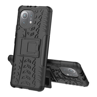 Case2go Xiaomi Mi 11 Hoesje - Schokbestendige Back Cover - Zwart