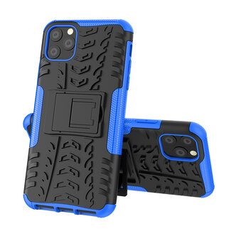 Case2go iPhone 11 Pro Max Hoesje - Schokbestendige Back Cover - Blauw