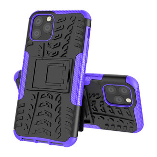 Case2go iPhone 11 Pro Hoesje - Schokbestendige Back Cover - Paars