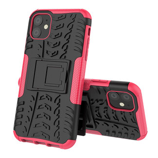 Case2go iPhone 11 Hoesje - Schokbestendige Back Cover - Roze