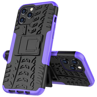 Case2go iPhone 12 Pro Max Hoesje - Schokbestendige Back Cover - Paars