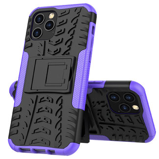 Case2go iPhone 12 / iPhone 12 Pro Hoesje - Schokbestendige Back Cover - Paars