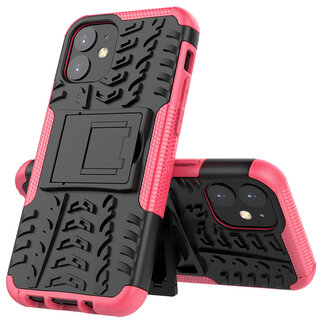 Case2go iPhone 12 Mini Hoesje - Schokbestendige Back Cover - Roze