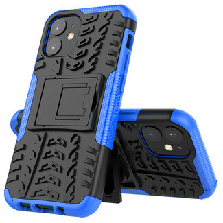 Case2go iPhone 12 Mini Hoesje - Schokbestendige Back Cover - Blauw