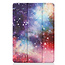 Case2go - Tablet hoes geschikt voor iPad 2021 - 10.2 Inch - Tri-Fold Book Case - Galaxy