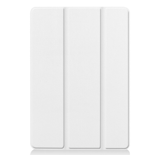 Case2go - Tablet hoes geschikt voor iPad 2021 - 10.2 Inch - Tri-Fold Book Case - Wit