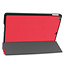 Case2go - Tablet hoes geschikt voor iPad 2021 - 10.2 Inch - Tri-Fold Book Case - Rood