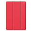 Case2go - Tablet hoes geschikt voor iPad 2021 - 10.2 Inch - Tri-Fold Book Case - Rood