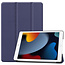 Case2go Case2go - Tablet hoes geschikt voor iPad 2021 - 10.2 Inch - Tri-Fold Book Case - Donker Blauw