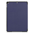 Case2go - Tablet hoes geschikt voor iPad 2021 - 10.2 Inch - Tri-Fold Book Case - Donker Blauw