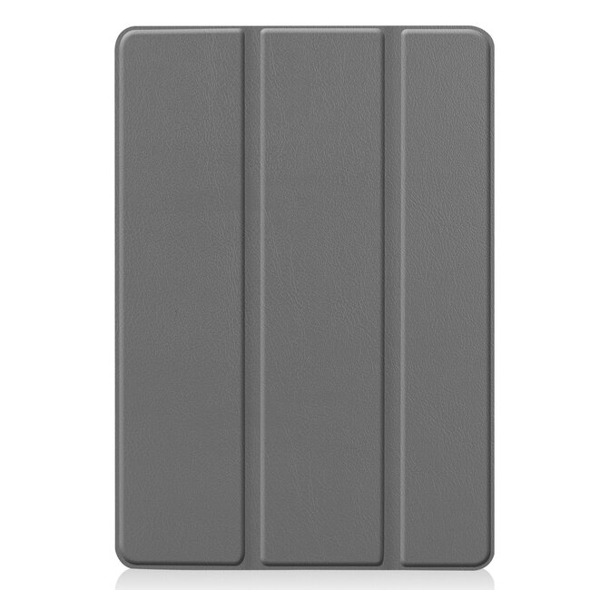 Case2go - Tablet hoes geschikt voor iPad 2021 - 10.2 Inch - Tri-Fold Book Case - Grijs