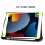 Case2go - Tablet hoes geschikt voor Apple iPad 2021 - 10.2 inch - Tri-Fold Book Case - Apple Pencil Houder - Donker Blauw