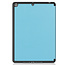 Case2go - Tablet hoes geschikt voor Apple iPad 2021 - 10.2 inch - Tri-Fold Book Case - Apple Pencil Houder - Licht Blauw