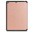 Case2go - Tablet hoes geschikt voor Apple iPad 2021 - 10.2 inch - Tri-Fold Book Case - Apple Pencil Houder - Rosé Goud