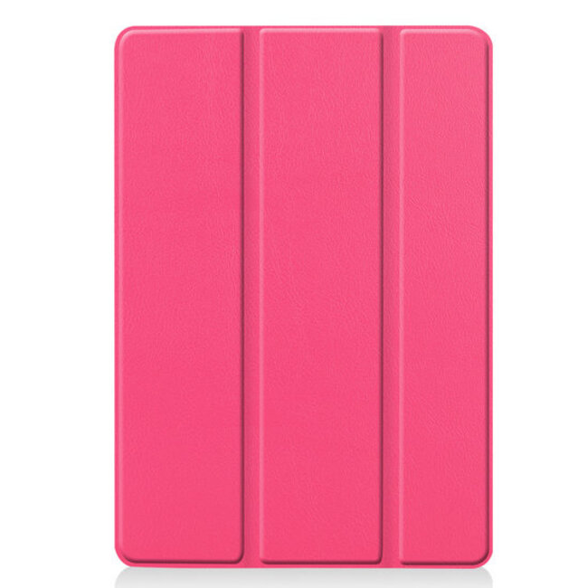 Case2go - Tablet hoes geschikt voor iPad 2021 - 10.2 Inch - Tri-Fold Book Case - Magenta