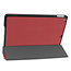 Case2go - Tablet hoes geschikt voor iPad 2021 - 10.2 Inch - Tri-Fold Book Case - Donker Rood