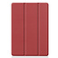 Case2go - Tablet hoes geschikt voor iPad 2021 - 10.2 Inch - Tri-Fold Book Case - Donker Rood