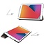 Case2go - Tablet hoes geschikt voor iPad 2021 - 10.2 Inch - Tri-Fold Book Case - Goud