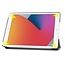 Case2go - Tablet hoes geschikt voor iPad 2021 - 10.2 Inch - Tri-Fold Book Case - Goud