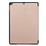 Case2go - Tablet hoes geschikt voor iPad 2021 - 10.2 Inch - Tri-Fold Book Case - Goud