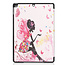 Case2go - Tablet hoes geschikt voor iPad 2021 - 10.2 Inch - Tri-Fold Book Case - Flower Fairy