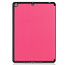 Case2go - Tablet hoes geschikt voor Apple iPad 2021 - 10.2 inch - Tri-Fold Book Case - Apple Pencil Houder - Magenta