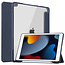 Case2go Case2go - Tablet hoes geschikt voor iPad 2021 - 10.2 Inch - Transparante Case - Tri-fold Back Cover - Donker Blauw
