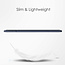 Case2go - Tablet hoes geschikt voor iPad 2021 - 10.2 Inch - Transparante Case - Tri-fold Back Cover - Donker Blauw