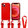 Hoesje Met Koord geschikt voor Apple iPhone 13 Pro - TPU Case - Siliconen Back Cover - Rood