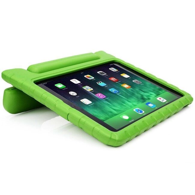 Case2go - Tablet hoes geschikt voor iPad 2021 - 10.2 Inch - Schokbestendige case met Handvat - Groen