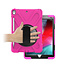 Case2go Case2go - Tablet hoes geschikt voor iPad 2021 - 10.2 Inch - Hand Strap Armor Case - Magenta