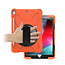 Case2go Case2go - Tablet hoes geschikt voor iPad 2021 - 10.2 Inch - Hand Strap Armor Case - Oranje