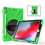Case2go - Tablet hoes geschikt voor iPad 2021 - 10.2 Inch - Hand Strap Armor Case - Green