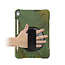 Case2go - Tablet hoes geschikt voor iPad 2021 - 10.2 Inch - Hand Strap Armor Case - Camouflage