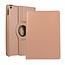 Case2go Case2go - Tablet hoes geschikt voor iPad 2021 - 10.2 Inch - Draaibare Book Case Cover - Rosé-Goud