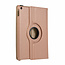 Case2go - Tablet hoes geschikt voor iPad 2021 - 10.2 Inch - Draaibare Book Case Cover - Rosé-Goud