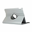 Case2go - Tablet hoes geschikt voor iPad 2021 - 10.2 Inch - Draaibare Book Case Cover - Zilver